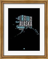 Alaska Word Cloud 1 Fine Art Print