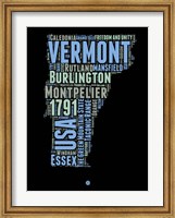 Vermont Word Cloud 1 Fine Art Print