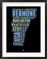 Vermont Word Cloud 1 Fine Art Print