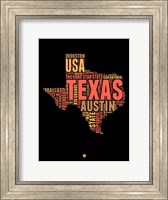 Texas Word Cloud 1 Fine Art Print