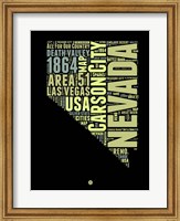 Nevada Word Cloud 1 Fine Art Print