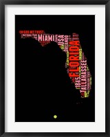 Florida Word Cloud 1 Fine Art Print