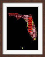 Florida Word Cloud 1 Fine Art Print