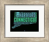 Connecticut Word Cloud 1 Fine Art Print