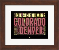Denver Word Cloud 1 Fine Art Print