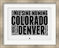 Denver Word Cloud 2 Fine Art Print