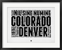 Denver Word Cloud 2 Fine Art Print