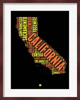 California Word Cloud 1 Fine Art Print