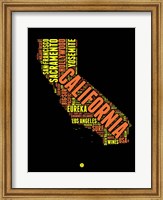 California Word Cloud 1 Fine Art Print