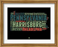 Pennsylvania Word Cloud 1 Fine Art Print