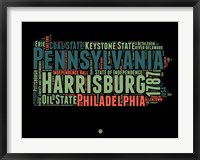 Pennsylvania Word Cloud 1 Fine Art Print
