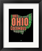 Ohio Word Cloud 1 Fine Art Print