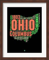 Ohio Word Cloud 1 Fine Art Print