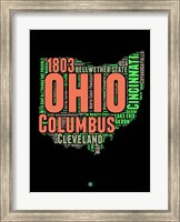Ohio Word Cloud 1 Fine Art Print