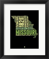 Missouri Word Cloud 1 Fine Art Print