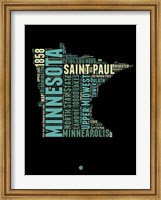 Minnesota Word Cloud 1 Fine Art Print