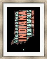 Indiana Word Cloud 1 Fine Art Print