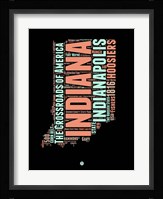 Indiana Word Cloud 1 Fine Art Print