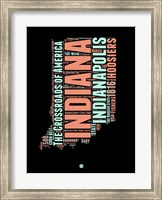 Indiana Word Cloud 1 Fine Art Print