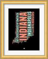 Indiana Word Cloud 1 Fine Art Print