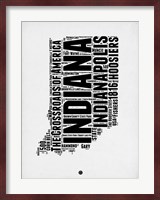 Indiana Word Cloud 2 Fine Art Print
