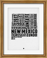 New Mexico Word Cloud 2 Fine Art Print