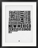 New Mexico Word Cloud 2 Fine Art Print