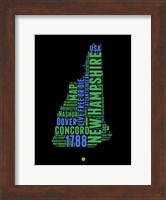 New Hampshire Word Cloud 1 Fine Art Print