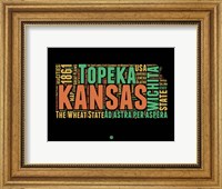 Kansas Word Cloud 1 Fine Art Print
