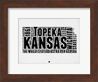 Kansas Word Cloud 2 Fine Art Print