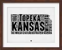 Kansas Word Cloud 2 Fine Art Print