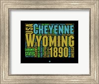 Wyoming Word Cloud 1 Fine Art Print