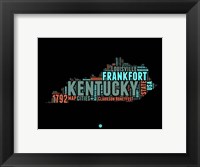 Kentucky Word Cloud 1 Fine Art Print