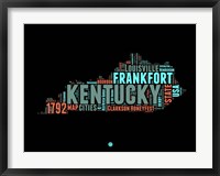 Kentucky Word Cloud 1 Fine Art Print