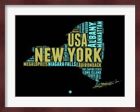 New York Word Cloud 1 Fine Art Print