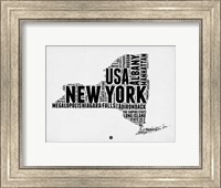 New York Word Cloud 2 Fine Art Print