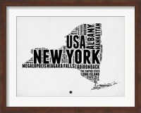 New York Word Cloud 2 Fine Art Print