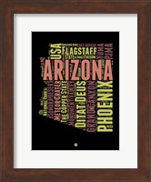 Arizona Word Cloud 1 Fine Art Print