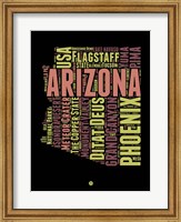 Arizona Word Cloud 1 Fine Art Print