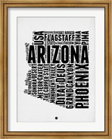Arizona Word Cloud 2 Fine Art Print