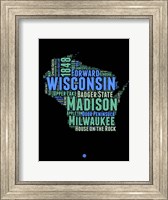 Wisconsin Word Cloud 1 Fine Art Print