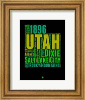 Utah Word Cloud 1 Fine Art Print