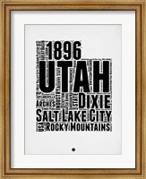 Utah Word Cloud 2 Fine Art Print
