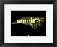 North Carolina Word Cloud 1 Fine Art Print