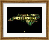 North Carolina Word Cloud 1 Fine Art Print