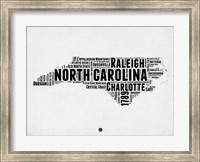 North Carolina Word Cloud 2 Fine Art Print