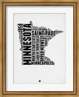 Minnesota Word Cloud 2 Fine Art Print