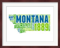 Montana Word Cloud Map Fine Art Print