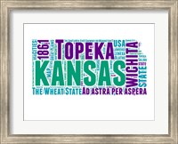 Kansas Word Cloud Map Fine Art Print