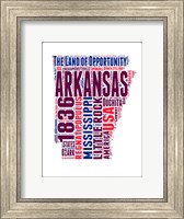 Arkansas Word Cloud Map Fine Art Print